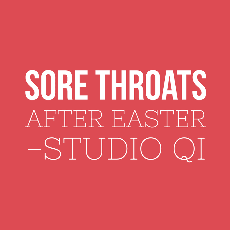 Sore throats after Easter Sore throats after Easter